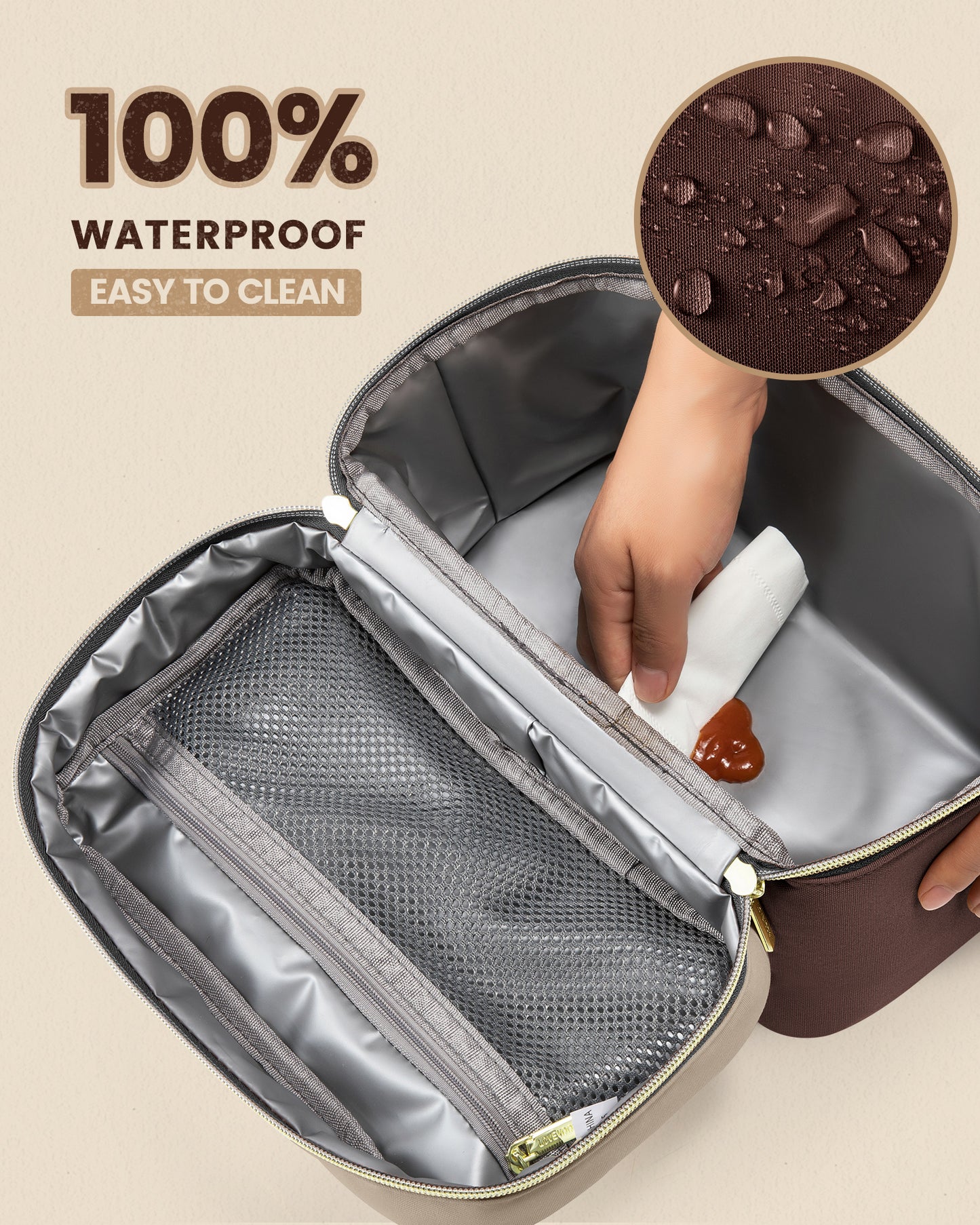LOVEVOOK Insulated Lunch Tote for Women – Portable Cooler Bag for Picnic, Work & Daily Use